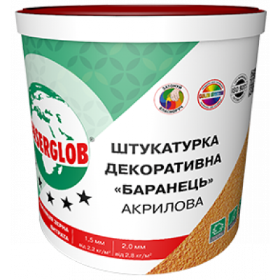 Декоративна Штукатурка Акрилова "Баранець" ANSERGLOB 25кг