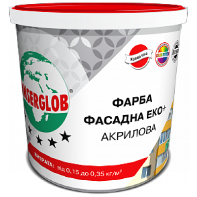 Фарба Фасадна Еко+ Акрилова ANSERGLOB 14кг