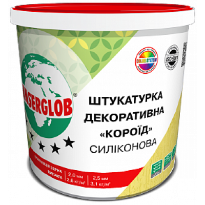 Декоративна Штукатурка Короїд  Силіконова ANSERGLOB 25 кг