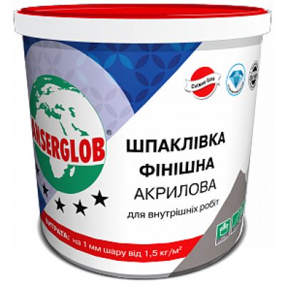 Шпаклівка Фінішна Акрилова ANSERGLOB 17кг